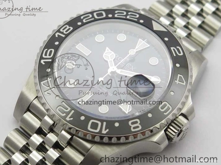 0108 Trendsetting GMT-Master II 116710 LN Black Ceramic 904L D1F 1:1 Best Edition On Jubilee Bracelet SA 2957